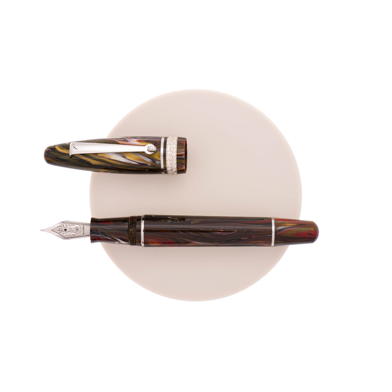 Maiora Maiora Ultra Ogiva Golden Age Fountain Pen Fire & Rhodium