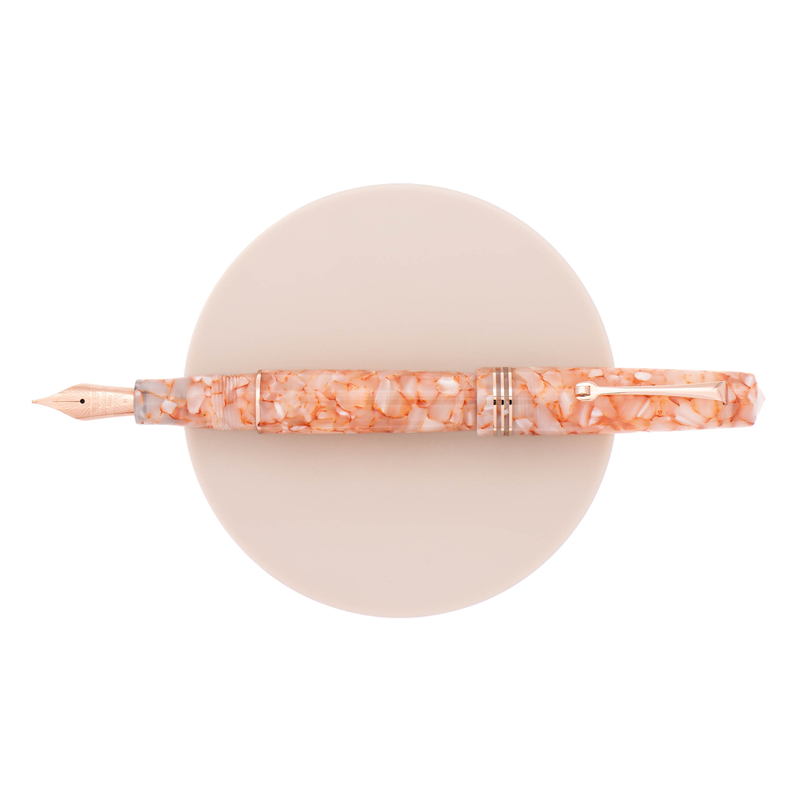 Leonardo Officina Italiana Leonardo Momento Zero Penna Stilografica Angel Skin & Oro Rosa