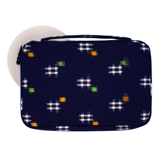 Kyoku Haku Pen Case for 20 Pens Kimono Purple