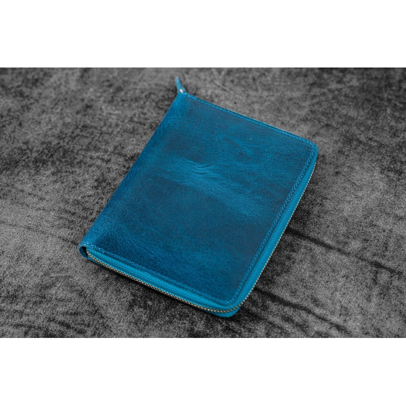 Galen Leather Galen Leather Portapenne in Pelle 5 Posti con Notebook A6 Crazy Horse Ocean Blue Galen Leather Galen Leather Portapenne in Pelle 5 Posti con Notebook A6 Crazy Horse Ocean Blue