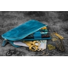 Galen Leather Galen Leather Slip-N-Zip Portapenne in Pelle 4 Posti Crazy Horse Ocean Blue