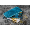 Galen Leather Galen Leather Slip-N-Zip 4 Slots Zippered Pen Pouch Crazy Horse Ocean Blue