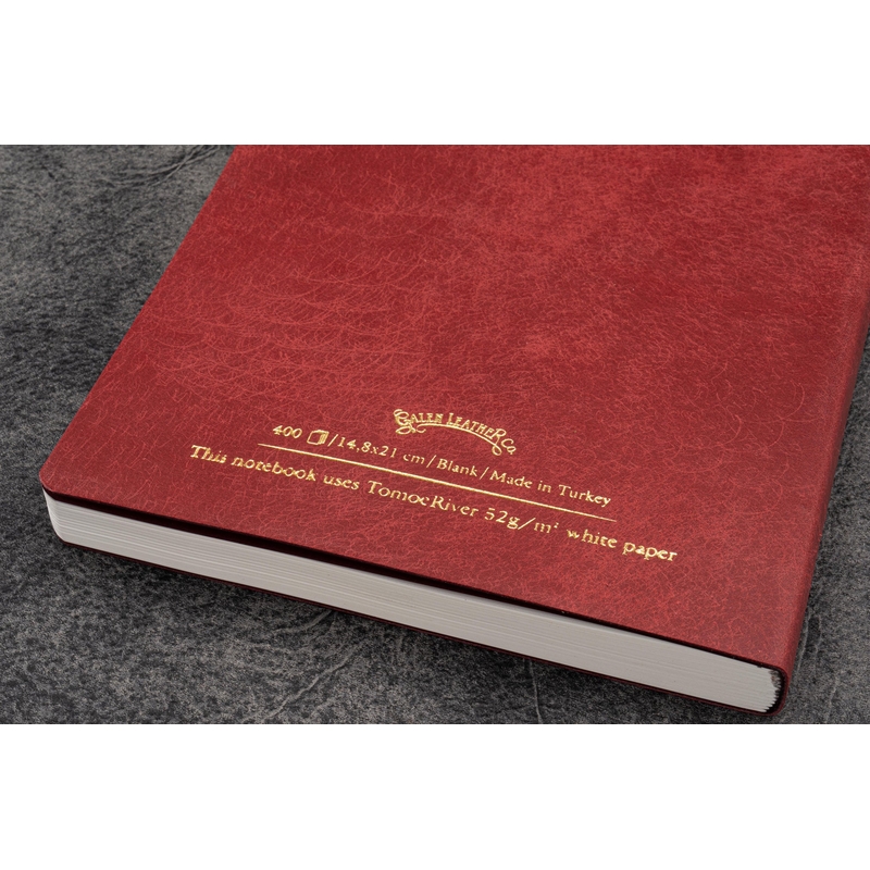 Galen Leather Galen Leather Notebook A5 Carta Tomoe River Carmine Red