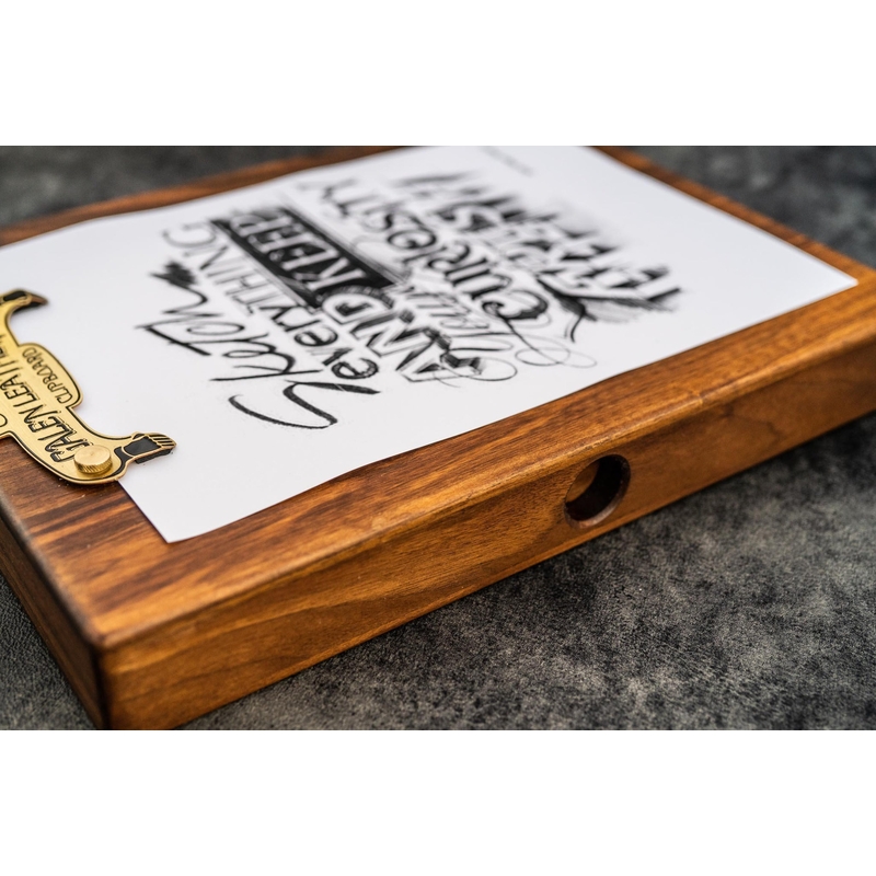 Galen Leather Galen Leather Sketchbox in Legno di Noce