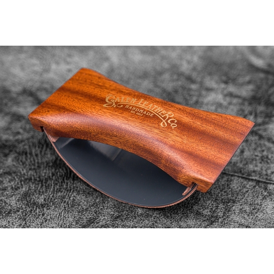 Galen Leather Wood Rocking Ink Blotter Mahogany