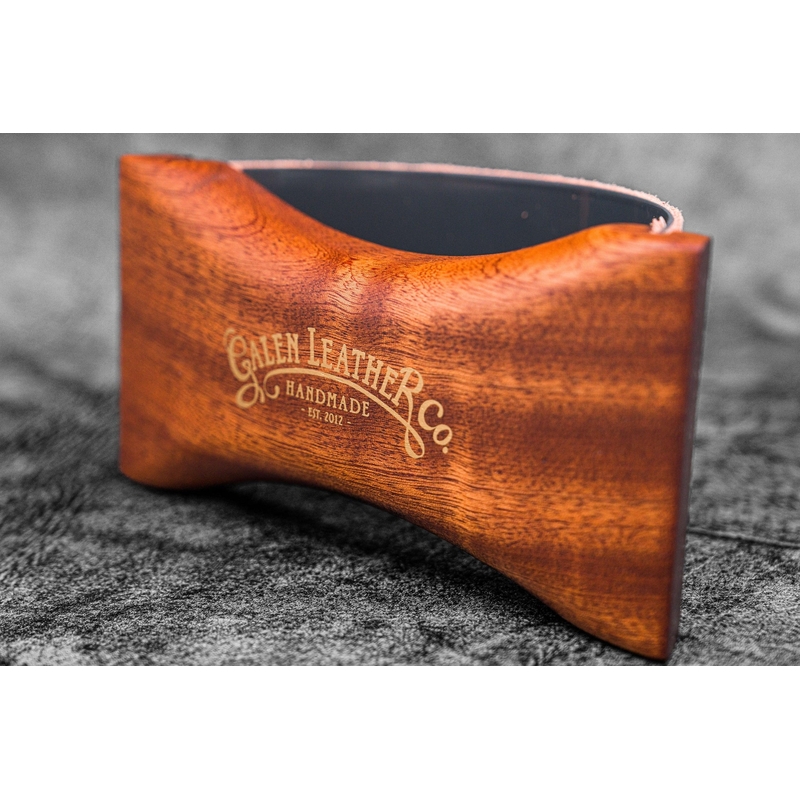 Galen Leather Galen Leather Wood Rocking Ink Blotter Mahogany
