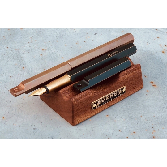 Galen Leather The Pen Rest Wooden Pen Stand Mahogany