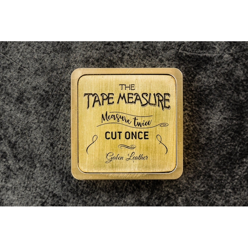 Galen Leather Galen Leather Brass Tape Measure Metro in Ottone
