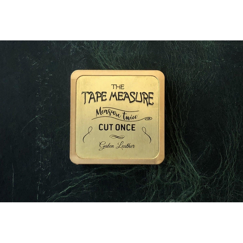 Galen Leather Galen Leather Brass Tape Measure Metro in Ottone