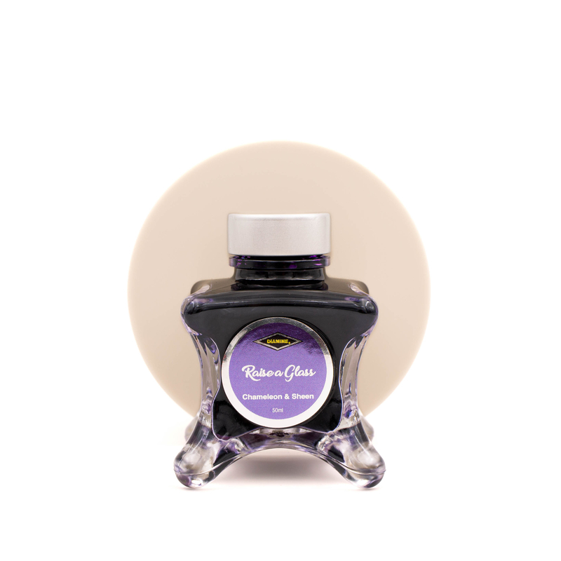 Diamine Diamine Inkvent Raise a Glass Ink Bottle 50 ml Purple Edition Chameleon & Sheen