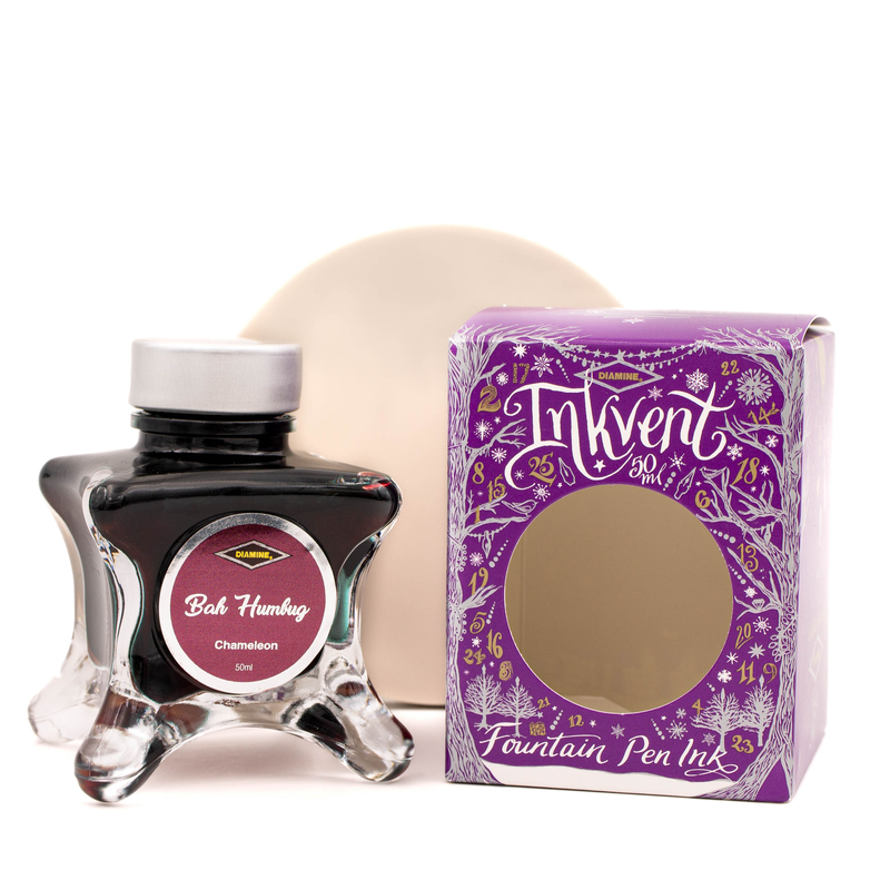 Diamine Diamine Inkvent Bah Humbug Ink Bottle 50 ml Purple Edition Chameleon
