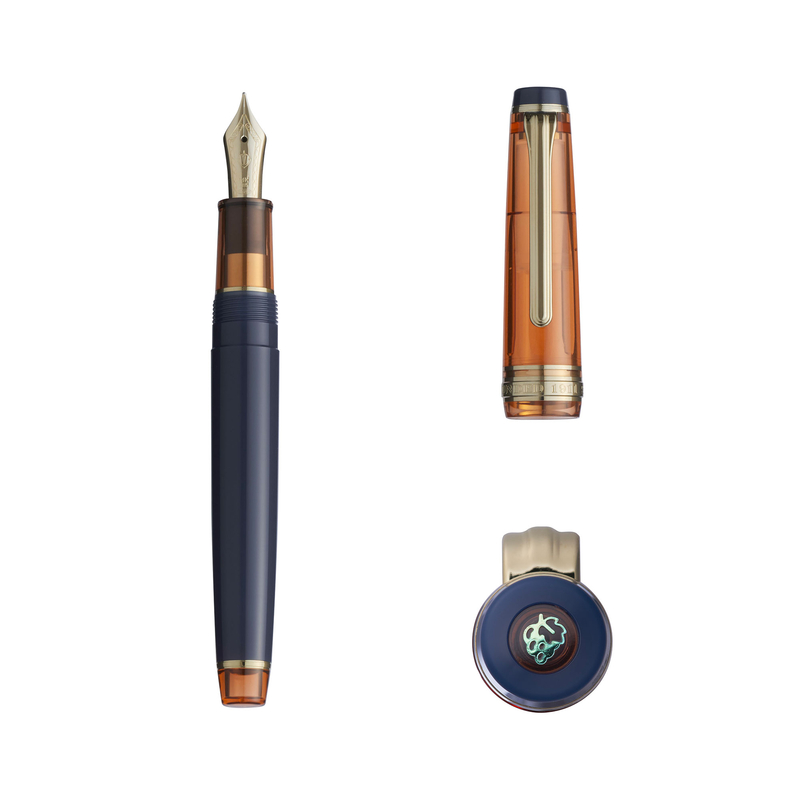Sailor Sailor Pro Gear Slim Manyo III Set Penna Stilografica e Inchiostro Persimmon Edizione Limitata