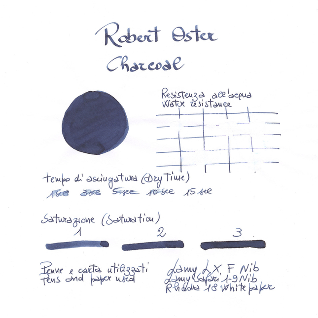 Robert Oster Charcoal Inchiostro 50 ml