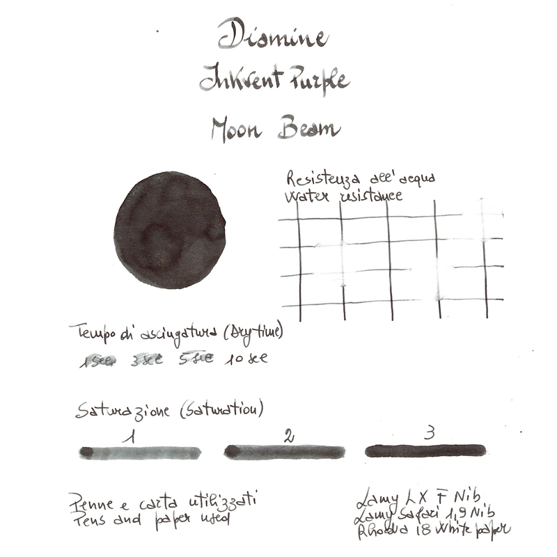 Diamine Diamine Inkvent Moon Beam Ink Bottle 50 ml Purple Edition Chameleon
