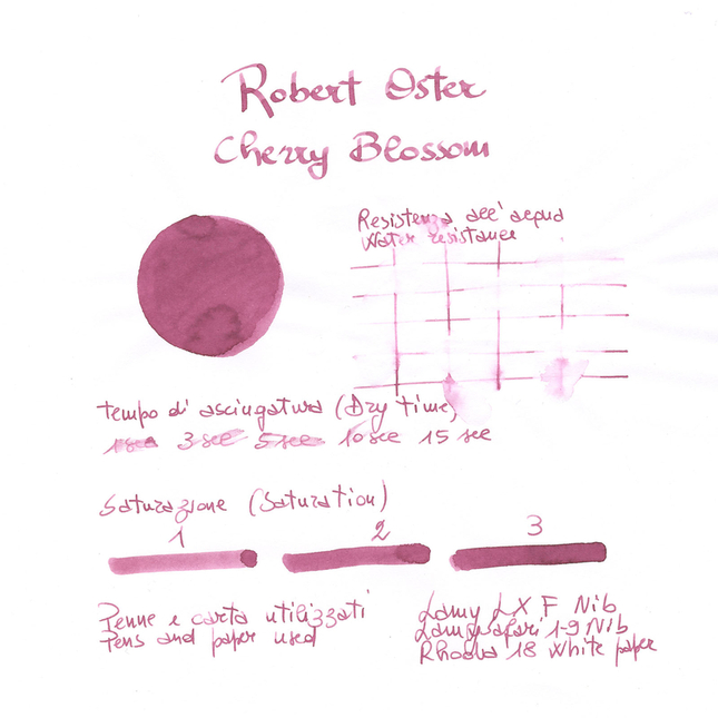 Robert Oster Cherry Blossom Ink Bottle 50 ml