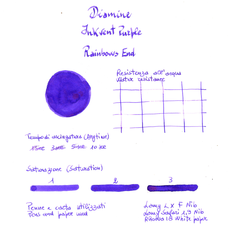 Diamine Diamine Inkvent Rainbows End Ink Bottle 50 ml Purple Edition Chameleon
