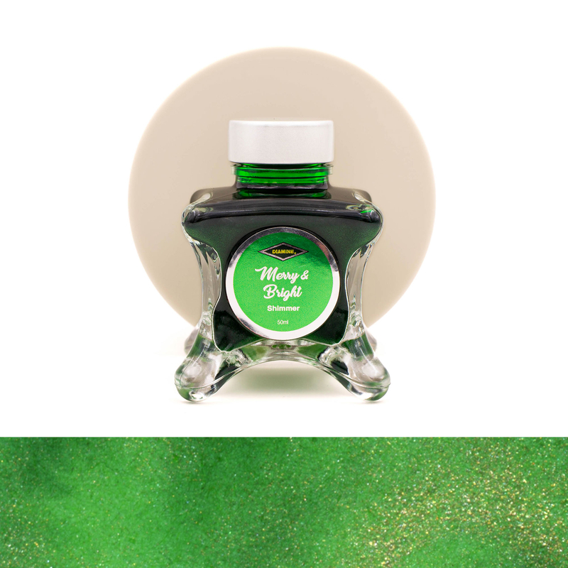 Diamine Diamine Inkvent Merry & Bright Ink Bottle 50 ml Purple Edition Shimmer