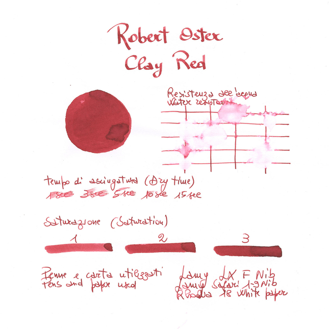 Robert Oster Clay Red Inchiostro 50 ml