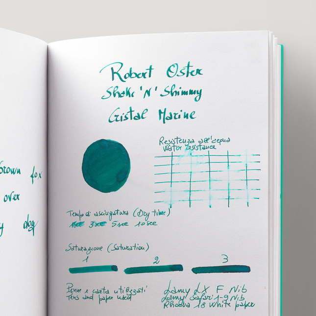 Robert Oster Shake 'N' Shimmy Crystal Marine Ink Bottle 50 ml