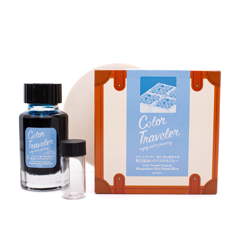 Color Traveler Color Traveler Wasanbon Oiri Pastel Blue Ink Bottle 30 ml