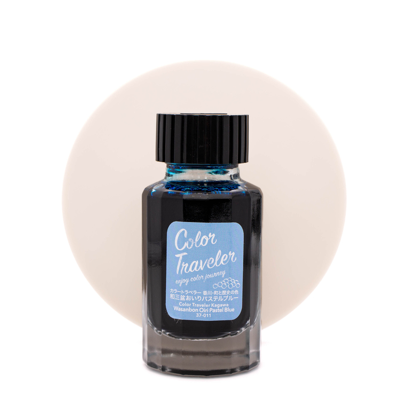 Color Traveler Color Traveler Wasanbon Oiri Pastel Blue Ink Bottle 30 ml