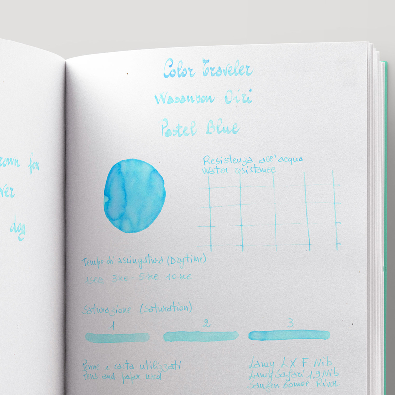 Color Traveler Color Traveler Wasanbon Oiri Pastel Blue Ink Bottle 30 ml