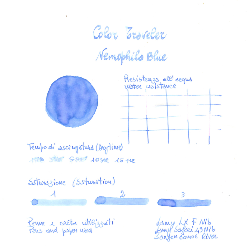 Color Traveler Color Traveler Sera Kogen Nemophila Blue Ink Bottle 30 ml