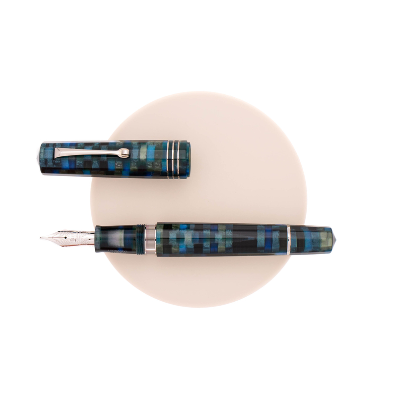 Leonardo Officina Italiana Leonardo Dodici No. 6 Fountain Pen Mosaico & Rhodium Limited Edition Leonardo Officina Italiana Leonardo Dodici No. 6 Fountain Pen Mosaico & Rhodium Limited Edition