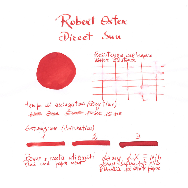 Robert Oster Direct Sun Inchiostro 50 ml