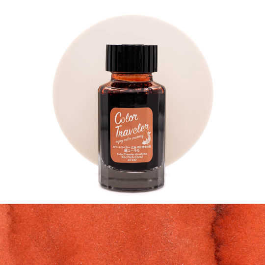 Color Traveler Koi Fish Coral Ink Bottle 30 ml