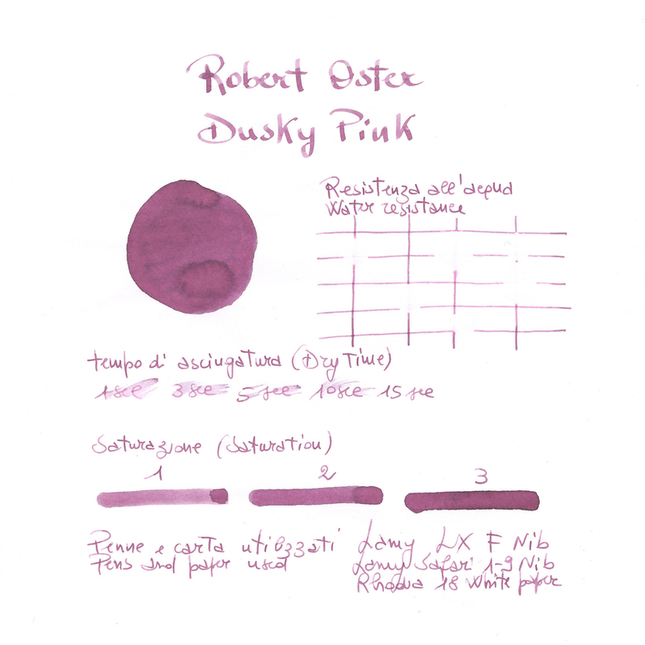 Robert Oster Dusky Pink Ink Bottle 50 ml