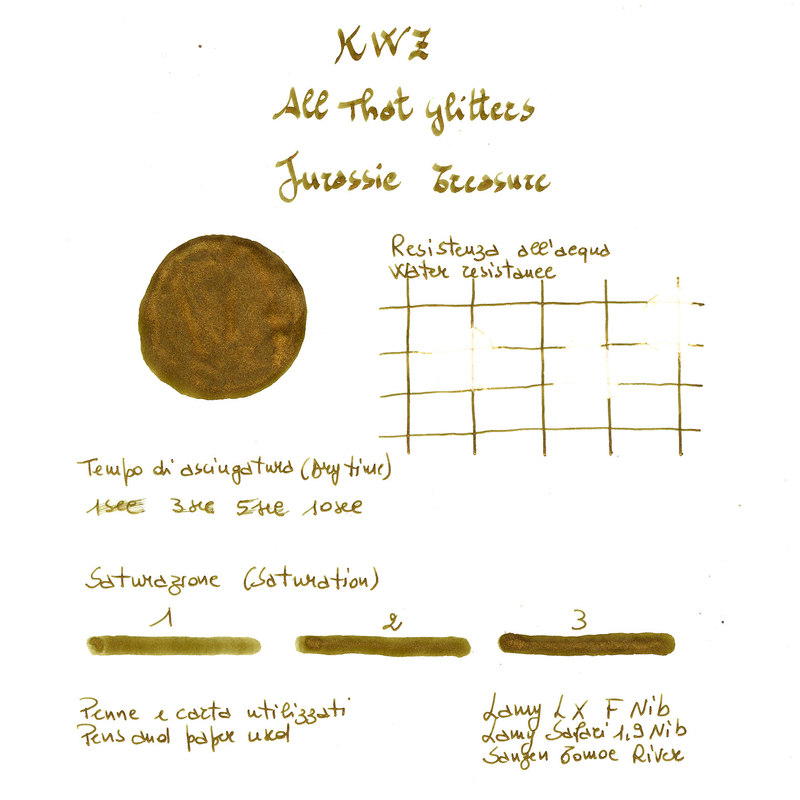 KWZ Ink KWZ All That Glitters Jurassic Treasure Ink Bottle 30 ml