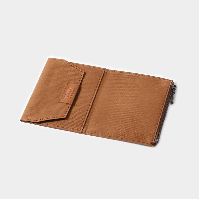 Traveler's Company Traveler's Factory Cotton Zipper Case Passport Size Marrone