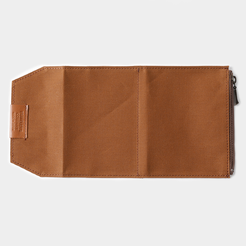 Traveler's Company Traveler's Factory Cotton Zipper Case Passport Size Marrone