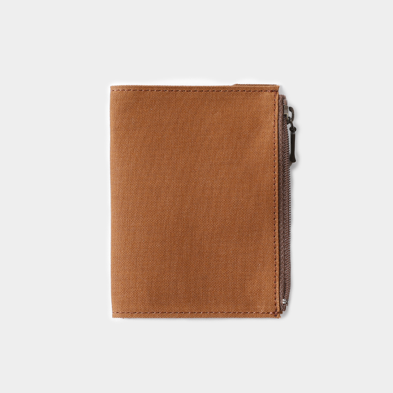 Traveler's Company Traveler's Factory Cotton Zipper Case Passport Size Marrone