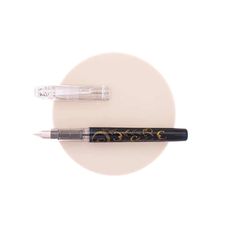 Platinum Platinum Preppy Wa Modern Maki-e Fountain Pen Yanagi ni Koumori Limited Edition Platinum Platinum Preppy Wa Modern Maki-e Fountain Pen Yanagi ni Koumori Limited Edition