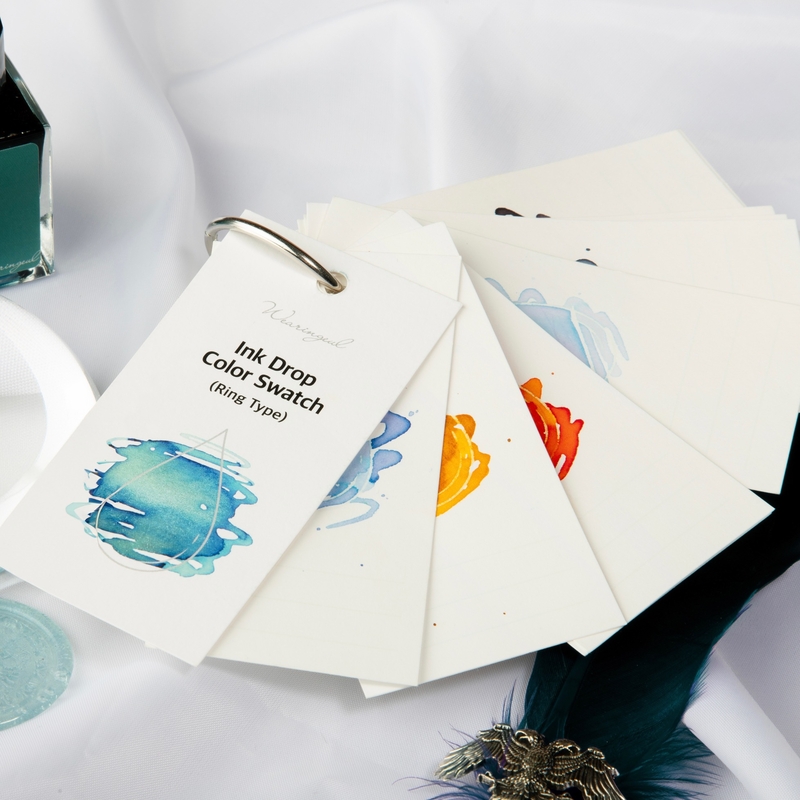 Wearingeul Wearingeul Carte per Prove di Inchiostro con Anello Ink Drop