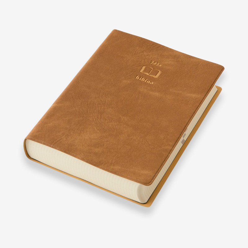 Midori Midori Hibino 2025 Diary A6 Camel
