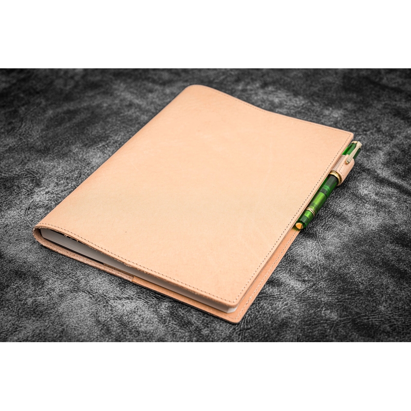 Galen Leather Galen Leather Slim Notebook Cover B5 Undyed Leather Galen Leather Galen Leather Slim Notebook Cover B5 Undyed Leather
