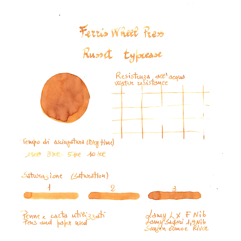 Ferris Wheel Press Ferris Wheel Press Russet Typecase Inchiostro 38 ml