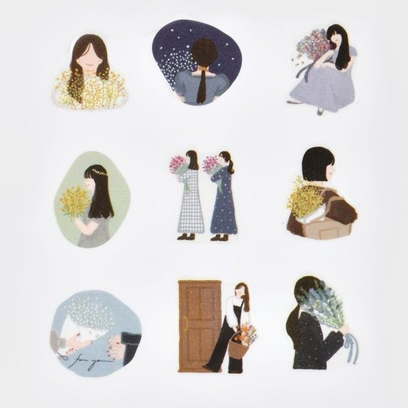 Bande Bande Washi Tape Bouquet & Girl