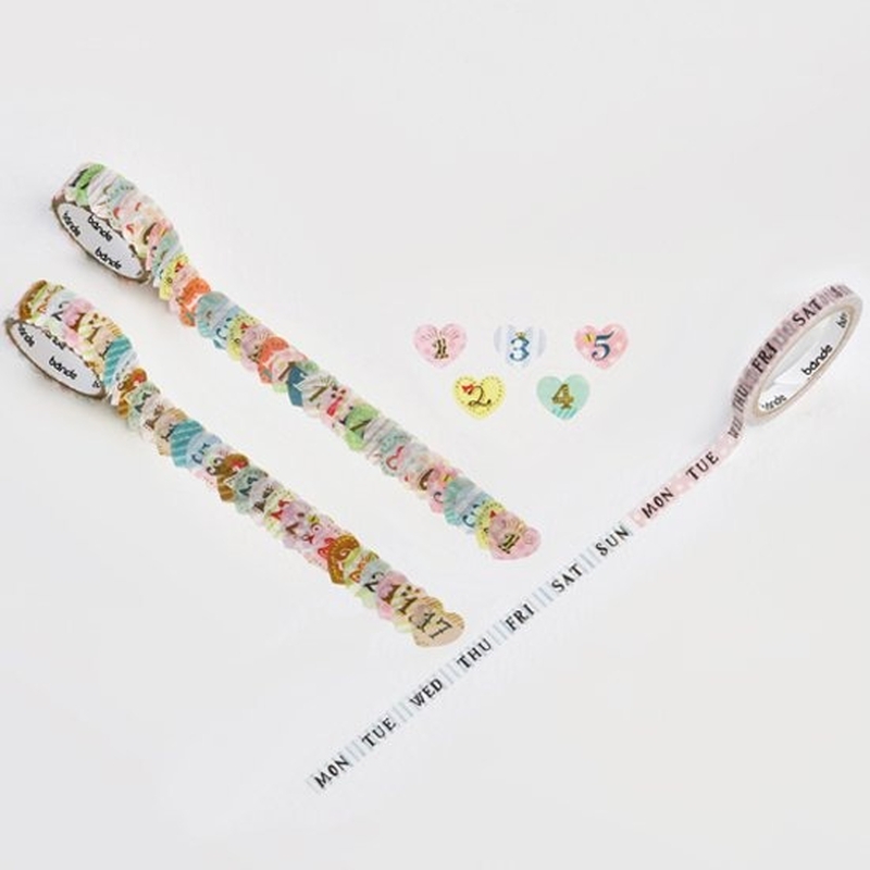 Bande Bande Washi Tape Date & Day Sweet Days