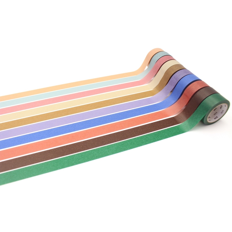 MT Masking Tape MT 10-color Set di 10 Washi Tape
