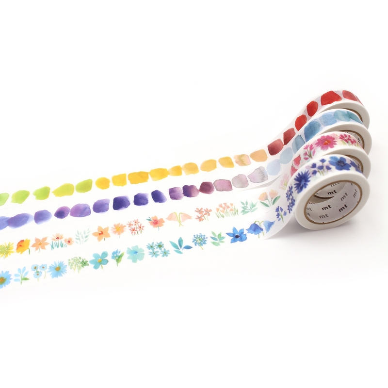 MT Masking Tape MT Set of 4 Washi Tape 100° anniversary Bluebellgray