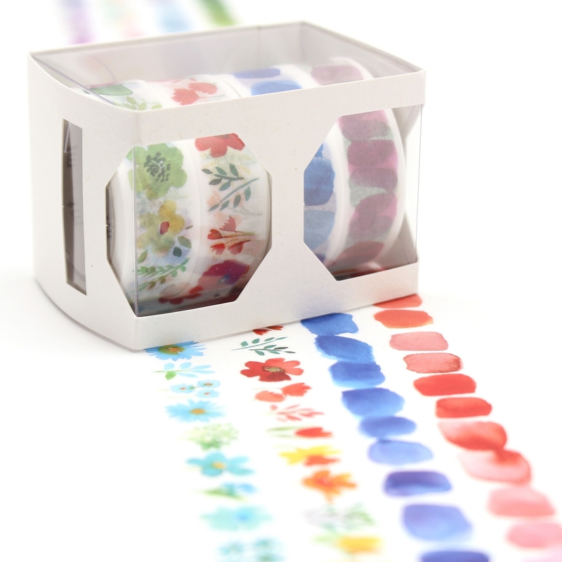 MT Masking Tape MT Set of 4 Washi Tape 100° anniversary Bluebellgray
