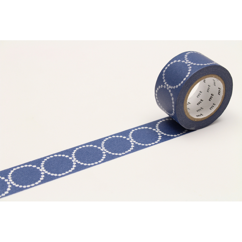 MT Masking Tape MT x Mina Perhonen Washi Tape Tambourine Petit Navy