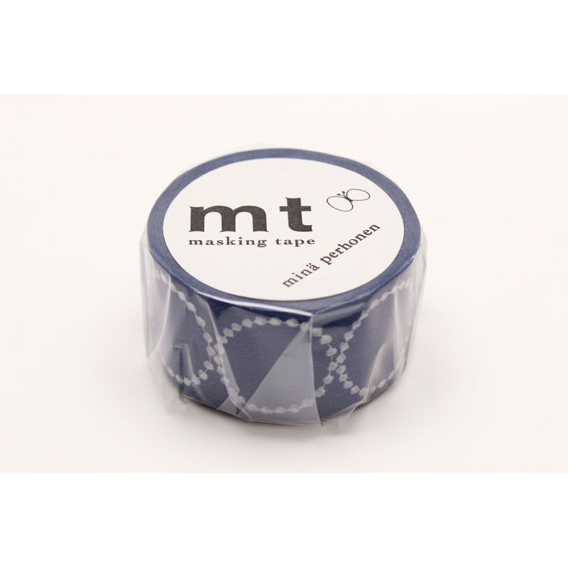 MT Masking Tape MT x Mina Perhonen Washi Tape Tambourine Petit Navy