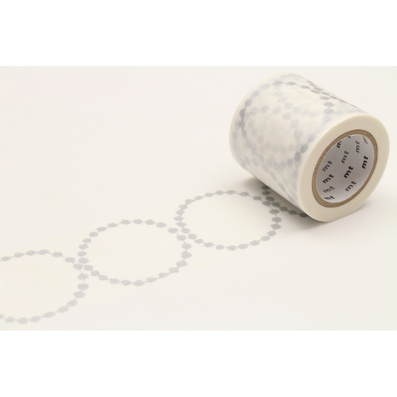 MT Masking Tape MT x Mina Perhonen Washi Tape Tambourine Grande Silver