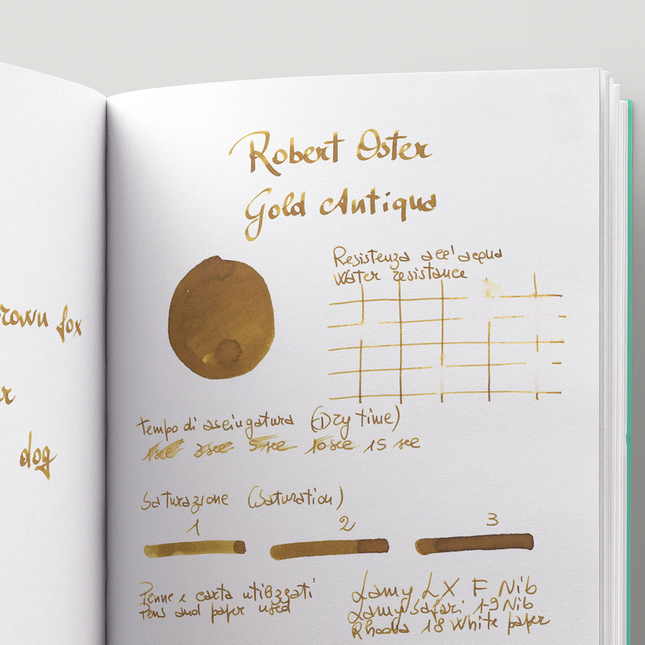 Robert Oster Gold Antiqua Ink Bottle 50 ml