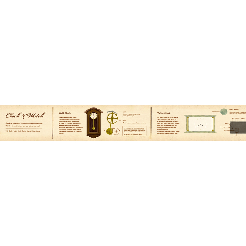 MT Masking Tape MT Ex Washi Tape Encyclopedia & Clocks
